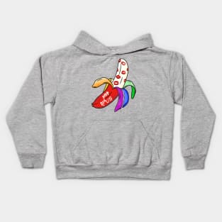 Banana Power Rainbow Kids Hoodie